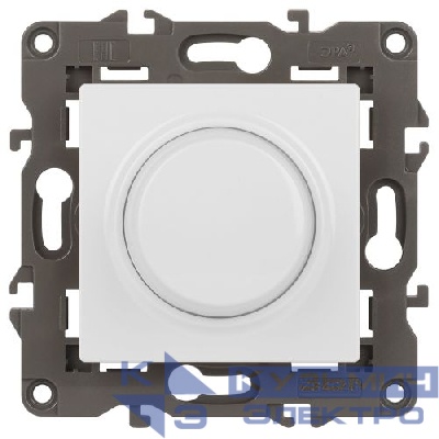Светорегулятор поворотно-нажимной 400ВА 230В 14-4101-01 Elegance бел. ЭРА Б0034339