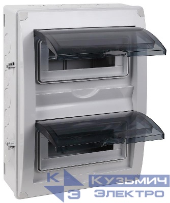 Щиток отркрытая проводка на 20 модулей с 2 вертик.дверцами 390х302х120мм IP65 УХЛ1 Ruvinil 69020