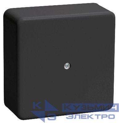 Коробка распаячная ОП 100х100х29 черн. IEK UKO10-100-100-029-K02-E