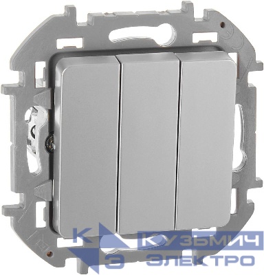 Выключатель 3-кл. Inspiria 10АХ 250В винтов. зажимы алюм. Leg 673542