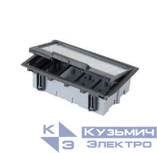 Лючок 6 S-мод. Simon Connect черн. + рамка SF670-14