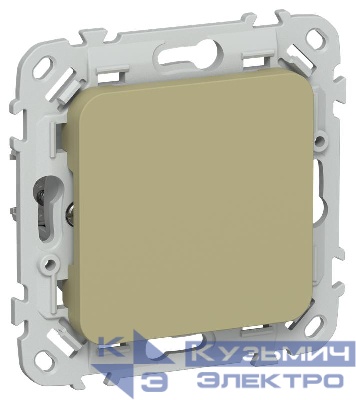 Заглушка СП FLITE ЗГ-ФлО с суппортом механизм олив. IEK FI-PL10-K26