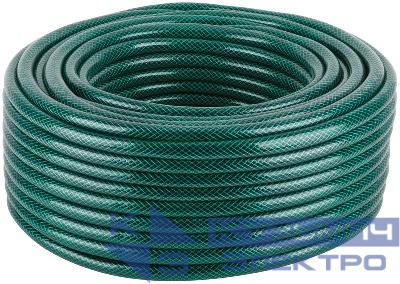 Шланг поливочный трехслойный армированный 1/2дюймх1.8ммх50м зел. КУРС 76306
