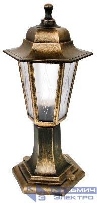 Светильник садово-парковый PP4104 C64 НТУ 06-60-001 У1 "Оскар1" 6-гран. пласт. +пласт. черн. бронза Camelion 13843