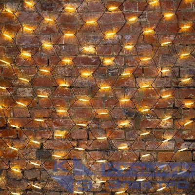 Гирлянда светодиодная "Сеть" 2х3м 432LED тепл. бел. 40Вт 220-240В IP67 провод каучук черн. Neon-Night 217-126