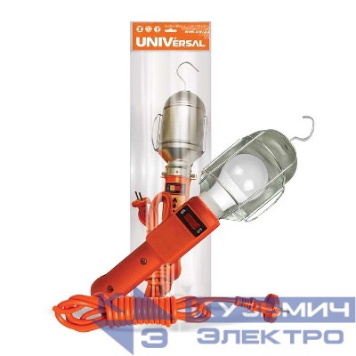 Светильник переносной ПВС 2х0.75 с выкл. 10м 220В UNIVersal 966U-0110
