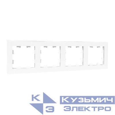 Рамка 4-м Эпика пластик бел. EKF UP1-FPW-04
