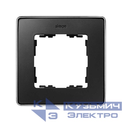 Рамка 1-м Simon82 Detail хром/графит Simon 8201610-241