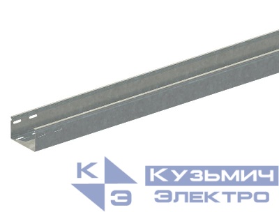 Лоток прямой замковый неперфорированный 100х50 L2000 1.2мм ЛМс-ПЗН 100х50-1.2ц УТ2.5 СОЭМИ Н0122141332