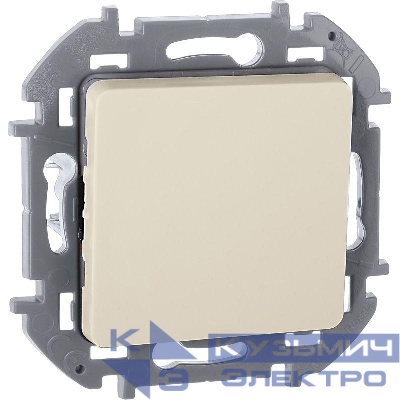 Выключатель 1-кл. Inspiria 10А IP20 250В 10AX механизм сл. кость IEK 673601
