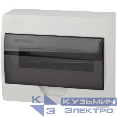 Бокс навесной ЩРН-П-12 12мод. IP41 пластик SIMPLE NO-box_simple-plastic_12_surface BOXS12 Эра Б0041525