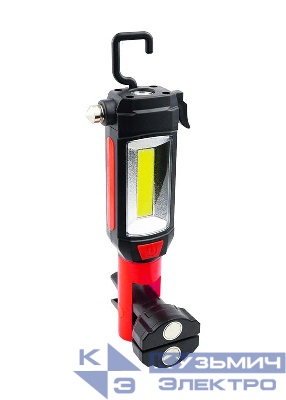 Фонарь 3Вт напр. свет 5Вт СОВ питание 3хААА молоток для стекла нож для ремня КОСМОС KOSAu6007COB