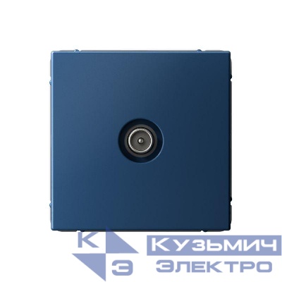 Розетка телевизионная оконечная TV ArtGallery 1дБ механизм аквамарин SE GAL001191