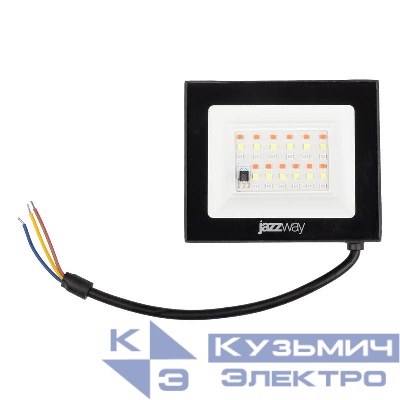 Прожектор светодиодный PFL RGB-RC 20Вт BL ДО/СДО IP65 (управление с пульта группой прожекторов R15м) JazzWay 5064157