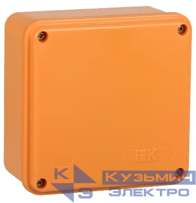 Коробка распаячная огнестойкая ПС 100х100х50 6P 4кв.мм IP44 гладкие стенки IEK UKF20-100-100-050-6-4-09