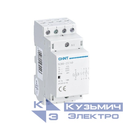 Контактор модульный NCH8-25/40 25А 4НО AC 220/230В 50Гц (R) CHINT 256089