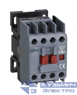 Контактор 18А 36В AC АС3 АС4 1НО+1НЗ КМ-102 DEKraft 21913DEK