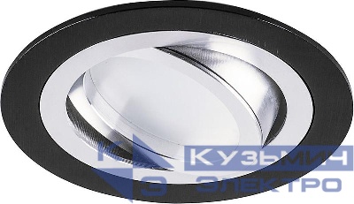 Светильник DL2811 G5.3 MR16 потолочн. встраив. черн. хром FERON 32644