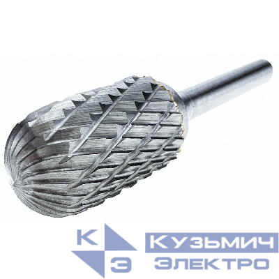 Diamond Industrial Борфреза твердосплавная тип C 14х25 мм S=6 мм сфероцилиндрическая Diamond Industrial