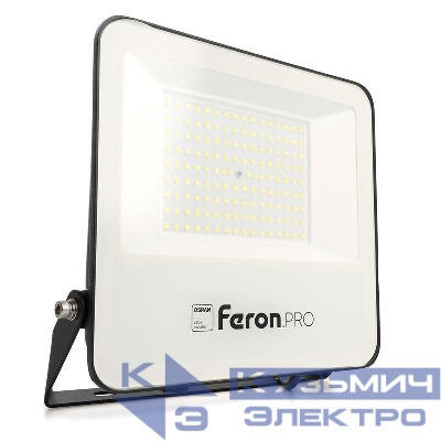 Прожектор светодиодный LL-1000 100Вт 6400К IP65 AC 175-265В/50Гц черн. FERON 41541
