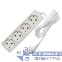 Удлинитель 4х10м с заземл. 16А IP20 3.5кВт ПВС Союз 481S-6410