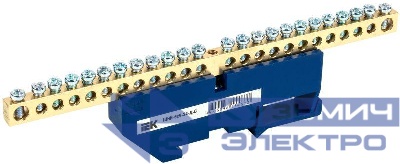 Шина нулевая на DIN-изол. ШНИ-6х9-24-Д-С IEK YNN10-69-24D-K07