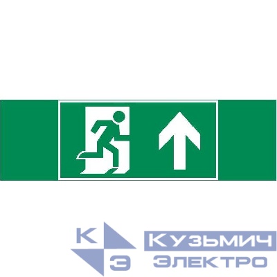 Знак "ФИГУРА / СТРЕЛКА ВВЕРХ" 310х90мм для аварийно-эвакуационного светильника Basic IP65 VARTON V5-EM02-60.002.016