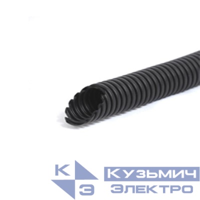 Труба гофрированная ПНД тяжелая d32мм с протяжкой черн. (уп.50м) Урал Пак ГФ-1110032-050