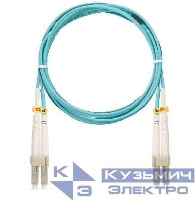 Патч-корд NMF-PC2M3C2-LCU-LCU-001 волоконно-оптический соед. многомод. 50/125мкм стандарта ОМ3 LC/UPC-LC/UPC двойн. LSZH нг(В)-HFLTx 2мм аква 1м NIKOMAX NMF-PC2M3C2-LCU-LCU-001