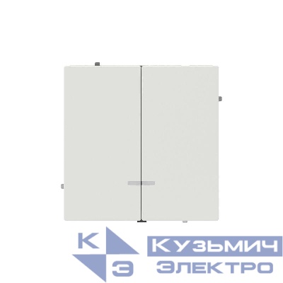 Выключатель 2-кл. KANT с подсветкой бел. песок DKC 7010134