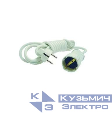 Удлинитель-шнур 1х3м с заземл. 16А IP20 Makel 10005