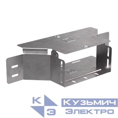 Ответвитель для лотка горизонтальный 200х100 с крышкой Стандарт Промрукав PR16.1181