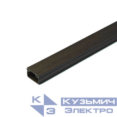 Кабель-канал 15х10 L2000 с двойн. замком пластик венге Урал Пак КК-4815010-200