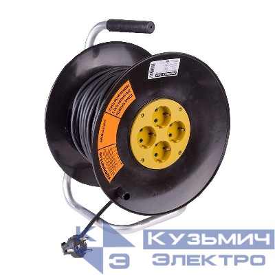 Удлинитель на катушке 4х50м с заземл. 16А IP20 Optima ПВС 3х1.5 PROCONNECT 11-7611