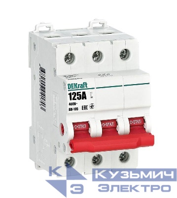 Выключатель-разъединитель ВН-105 ВН105-3P-125A DEKraft 17094DEK