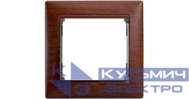 Рамка 1-м Valena тонир. дерево (блист.) IEK 694362