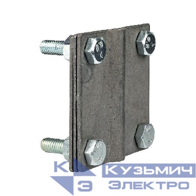 Зажим полоса 40 - прут 10 (3 пластины 70х70мм) HZ EKF lp-g3101