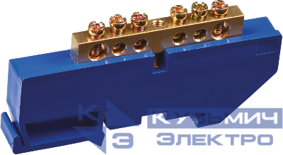 Шина нулевая на DIN-изоляторе 6х9-6 Navigator 71152