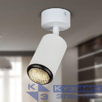 Светильник OL55 MR16 GU10 IP20 WH/BK настен./потолочн. спот бел./черн. Эра Б0061888