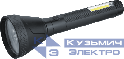 Фонарь светодиодный ручной 95 741 NPT-CP32-ACCU пласт. 1LED 10Вт+1COB 2Вт Li-Ion 3А.ч 4реж NAVIGATOR 95741
