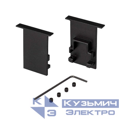 Заглушка SL-COMFORT-2542-F BLACK глухая металл Arlight 031782