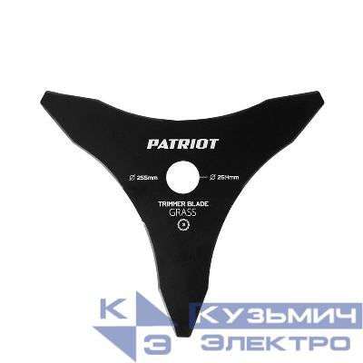 Нож TBM-3 D255х25.4мм 3 лопасти PATRIOT 809115202