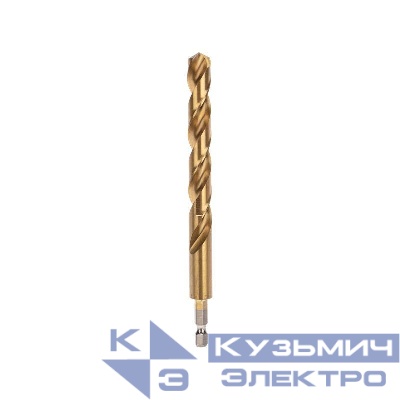 Сверло по металлу 12мм Р6М5 ТИТАН шестигранный хвостовик DIN 338 (уп.1шт) Kranz KR-91-5512