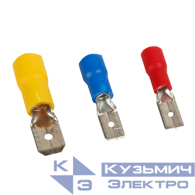Разъем плоский РпИп OptiKit S-Pp-PVC-2-5-0.8 (уп.100шт) КЭАЗ 278090