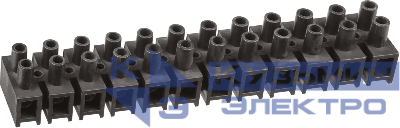 Колодка клеммная 10х35кв.мм 12 пар NTB-HPP-S12-80/BL квадратн. полипропилен черн. NAVIGATOR 71018