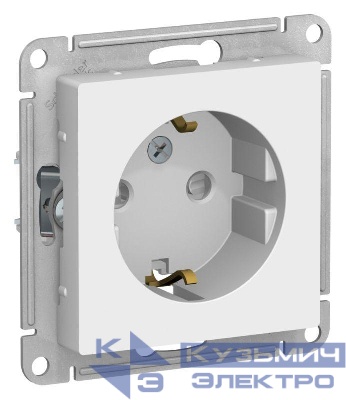Розетка AtlasDesign 16А с заземл. защ. шторки механизм лотос SE ATN001345