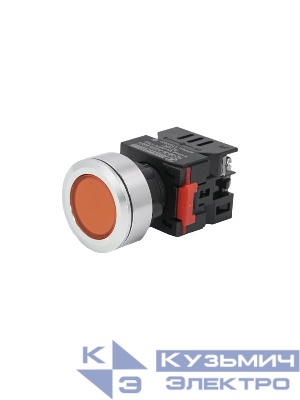 Лампа индикаторная ЛС-30-О-2-24-65У1 светодиодная матрица d30мм 24В AC/DC IP65 оранж. Электротехник ET016981