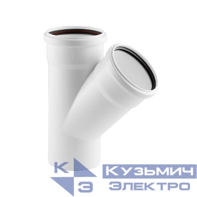 Тройник ELITE МК МПП 110/110х45 бел. RTP 36524