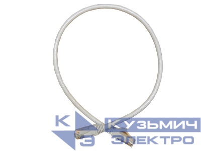 Патч-корд UTP4 cat.6, 5.0м, литой коннектор, серый, Netko CKC