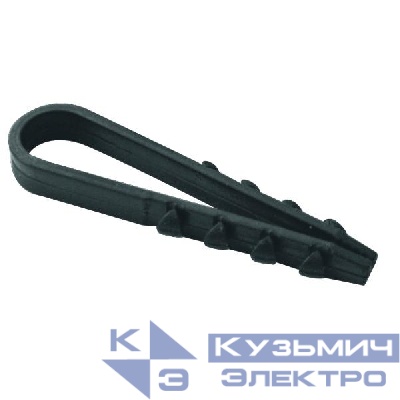 Дюбель-хомут d11-18мм черн. (уп.100шт) Урал Пак АЭ-5050018-100